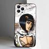 Чехол для телефона Bucciarati JoJo's Bizarre Adventure Для iPhone 17,16,15,14,13,12,Pro,Max,Plus,E,SE4,Air,Mini Черный Мягкая Коробка