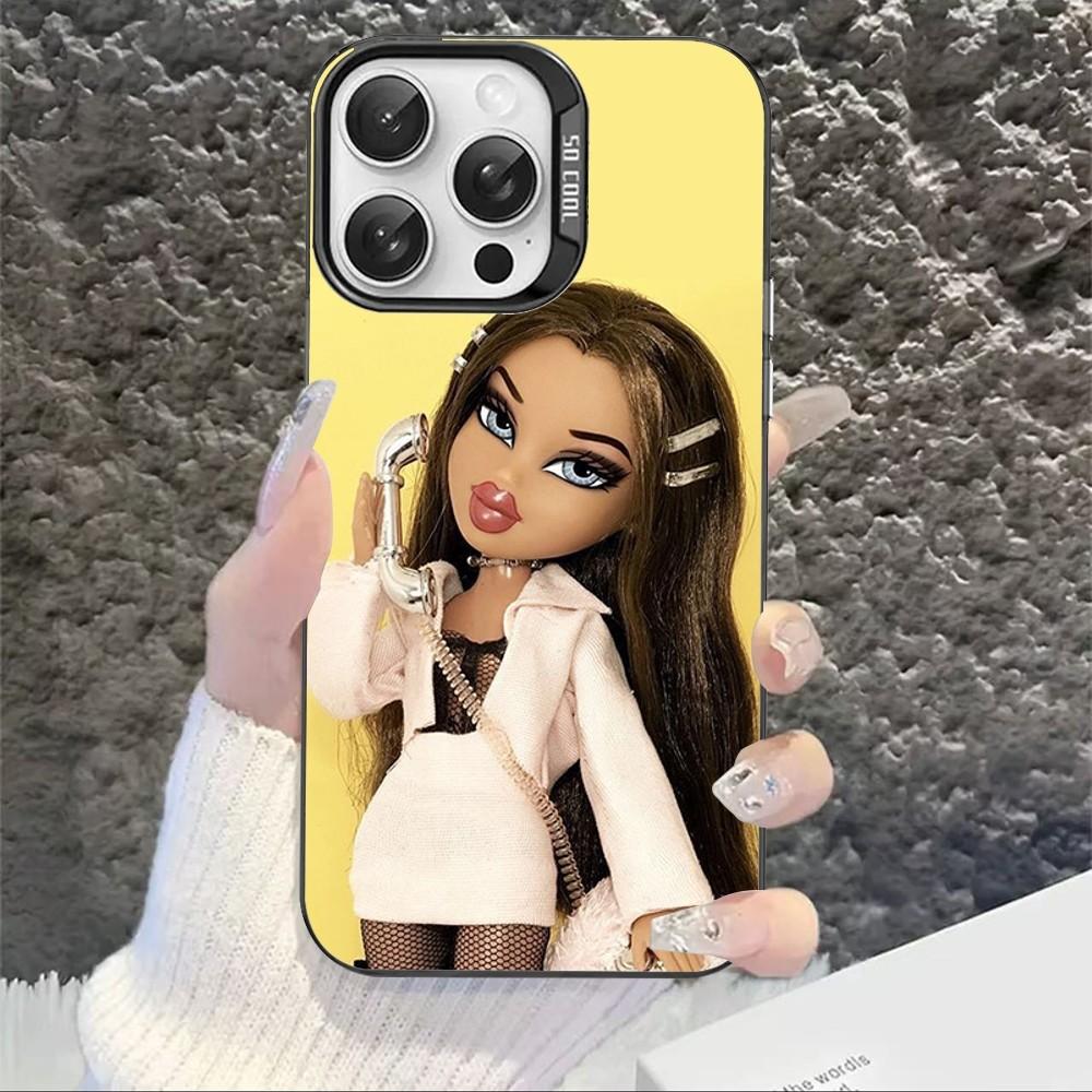 Cute Bratz Doll Phone Case For IPhone 16 15 14 13 12 11 Pro Max X XR XSMAX 8 7 Plus Matte Shockproof Back Cover