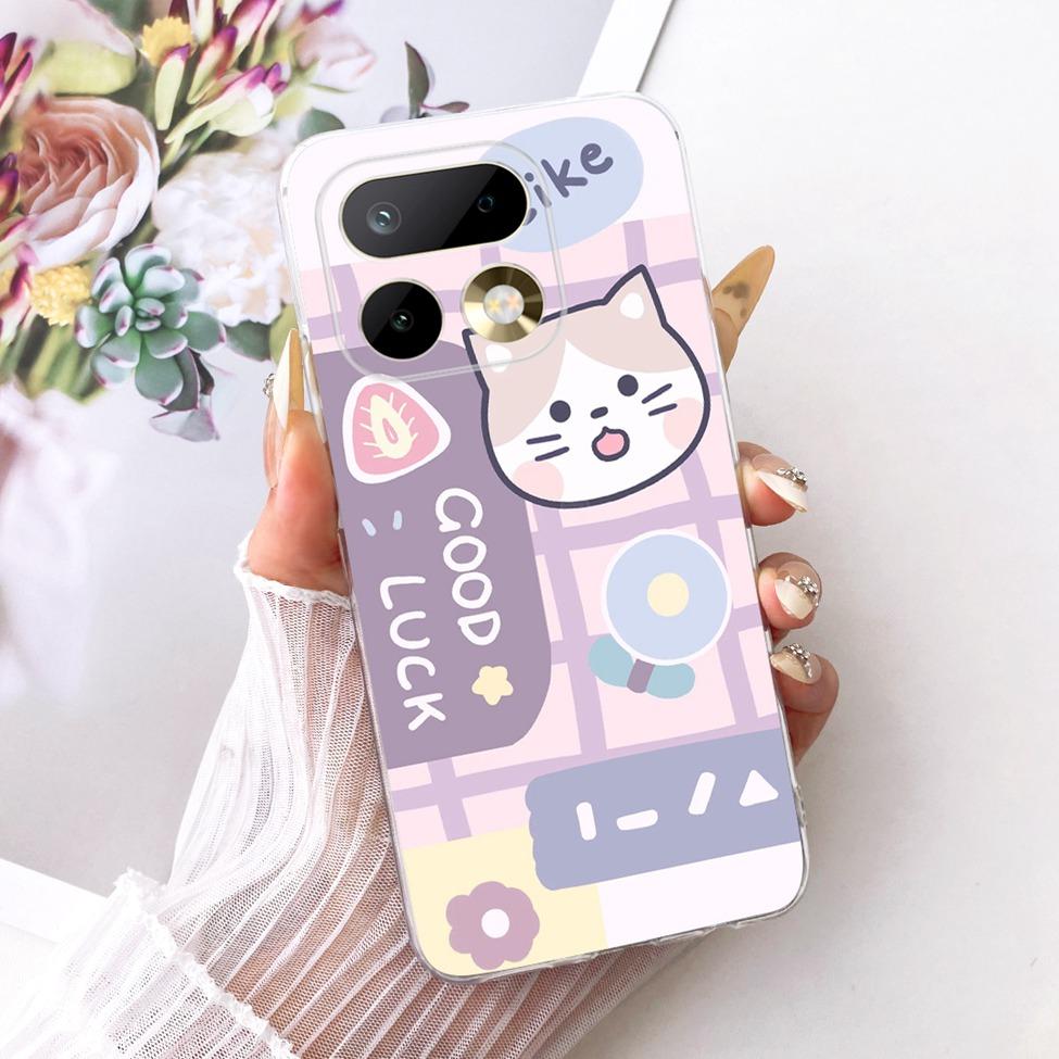 Transparent For Realme 16 Pro 5G Case Luxury Cute Cat Fashion Butterfly Cool Painted Casing For Realme RMX5121 RMX5120