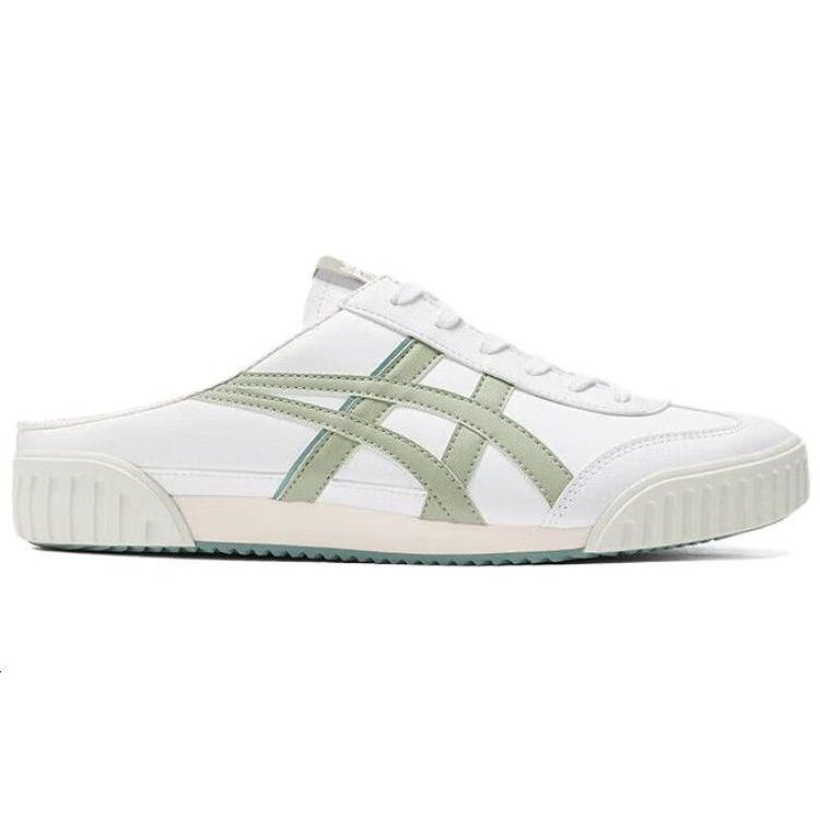 ONITSUKA TIGER Machuation Сабо Удобные Нескользящие Прочные Низкие Повседневные Кроссовки Унисекс Белый Зеленый 1183C012-102