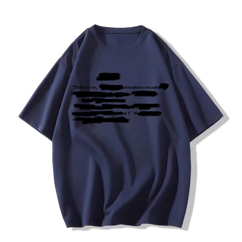 Женская футболка большого размера из чистого хлопка белого цвета с коротким рукавом - Лето 2025 Американский стиль свободного кроя