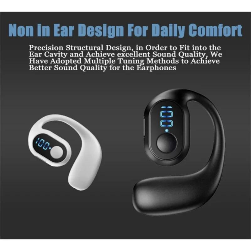 TWS W8 Bluetooth наушники беспроводные одно ухо висячие наушники не вставные деловые спортивные OWS HD игры удобные спортивные