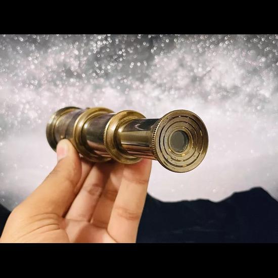6-дюймовый латунный телескоп-подзорная труба с деревянной коробкой лучше всего подходит для подарка, винтажный монокуляр для навигации