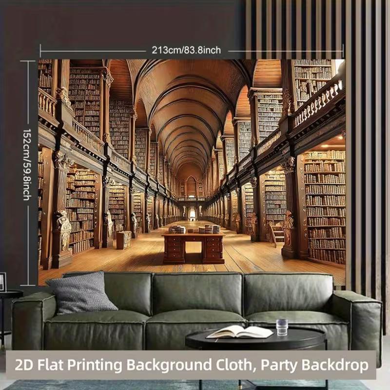 2D ретро книжная полка, фон для фотосессии в кабинете, фон для вечеринки