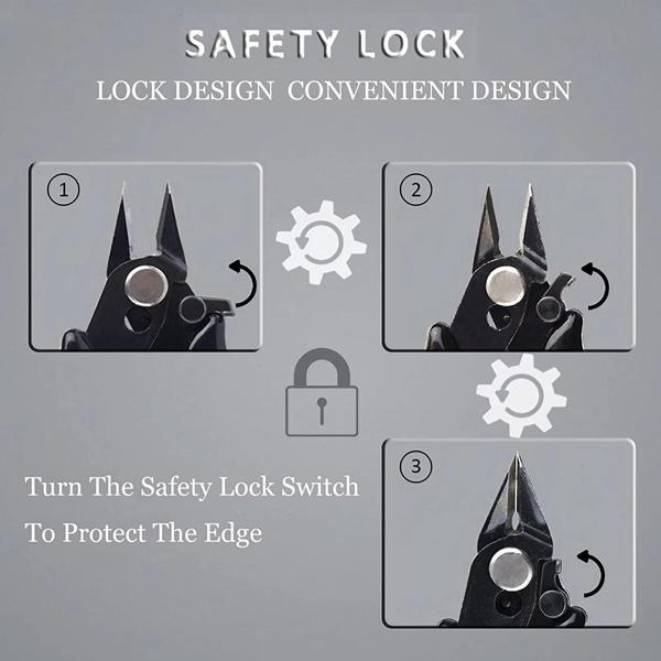 1 шт. микро резак с замком, ювелирные изделия, маленькие ножницы, мягкие кусачки, мини кусачки заподлицо, диагональный ручной инструмент