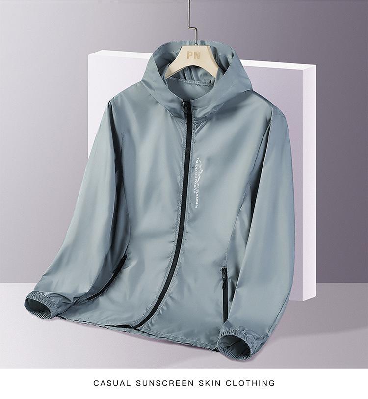 Мужская летняя солнцезащитная куртка — дышащая, из искусственного шелка, с защитой от ультрафиолета, идеально подходит для рыбалки на открытом воздухе.