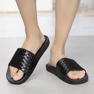 Мужские повседневные тапочки, женские шлепанцы, летние пляжные сандалии, нескользящая домашняя обувь, домашние тапочки для ванной, толстые шлепанцы на платформе