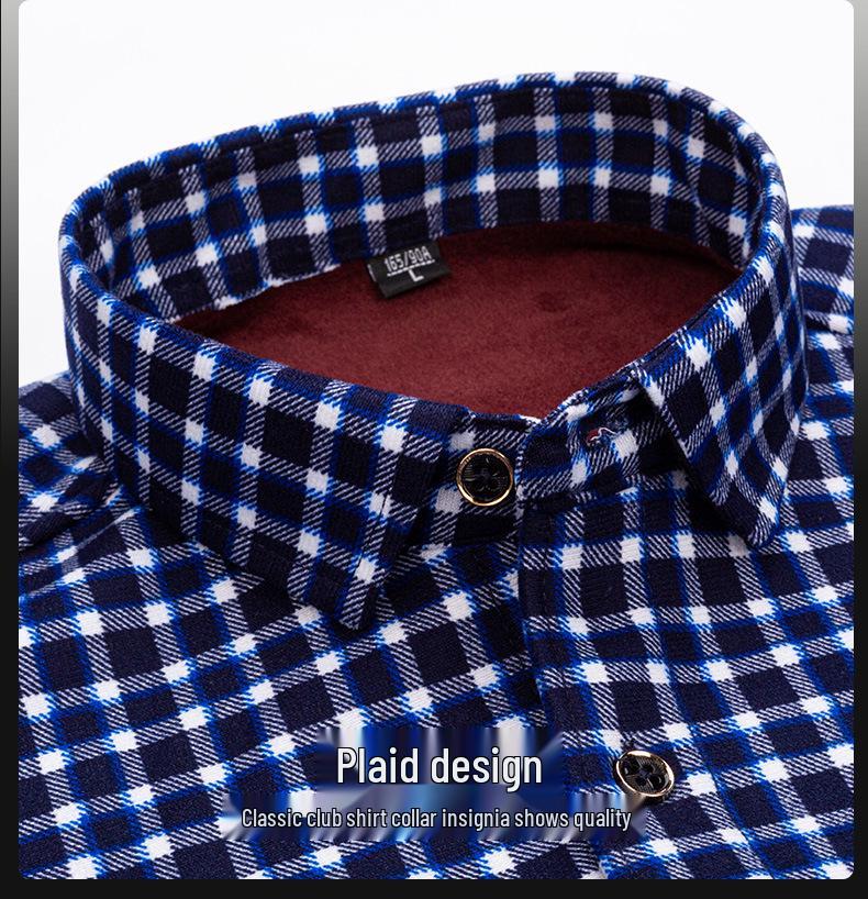 Мужская толстая фланелевая рубашка на флисовой подкладке для осени/зимы – доступны разные цвета