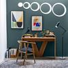 5PCS/Set Removable Home Decor Wall Art Mural Round Decals 3D Circles Wall Stickers
