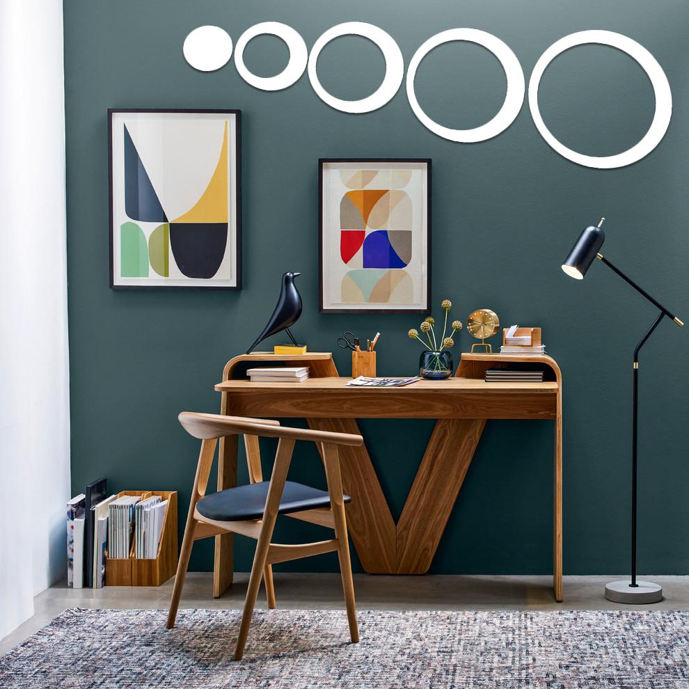 5PCS/Set Removable Home Decor Wall Art Mural Round Decals 3D Circles Wall Stickers