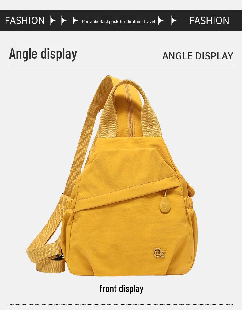 Женский модный легкий водонепроницаемый рюкзак 2025: Повседневная спортивная и дорожная многофункциональная нагрудная сумка