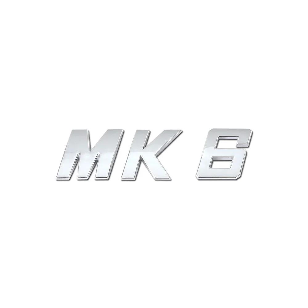 DKRSE1 1Pc Bright Silver ABS Car Trunk Badge Sticker MK series letters Logo Decal For VW Golf MK5 MK6 MK7 MK7.5 GTI Passat Accessories