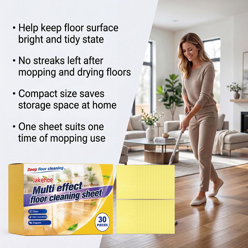 Floor Cleaner Concentrate Sheets Effective Floor Cleaning Fresh-Smell Soluble Paper for Mopping Multipurpose Wood Tile Cleaner