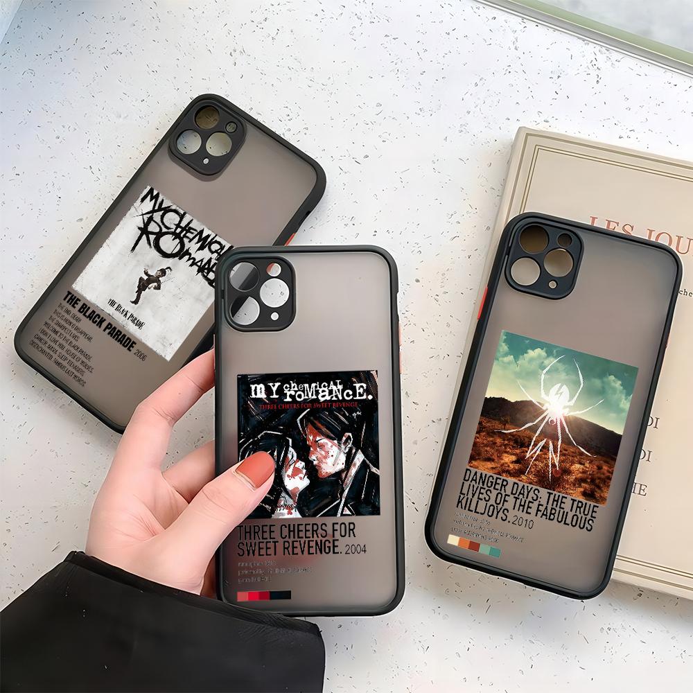 Чехол для телефона My Chemical Romance для iPhone 16 15 14 13 12 11 Mini Pro Max X XR XSMax 7 8 Plus Матовый Прозрачный Задний Чехол