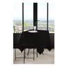 Nappe - Nels - Carrée 180x180 Cm - Noir - 100% Polyester - Ourlet