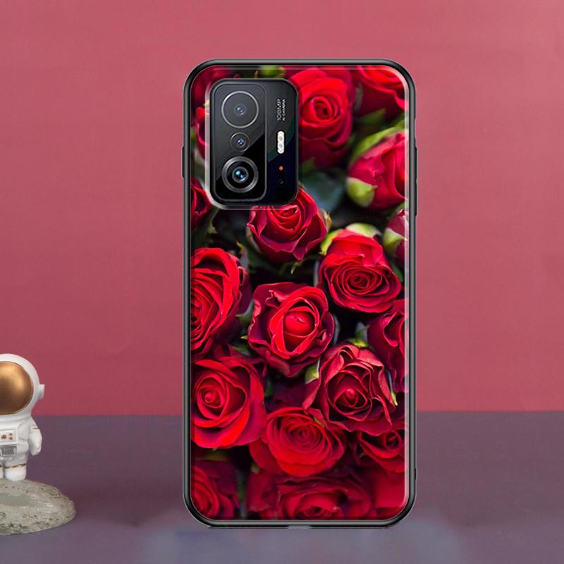 Чехол с изображением красной розы для POCO X5 X3 F5 Pro X4 F4 GT M5s C40 F3 для Xiaomi 13 Lite 12 11T 12T Pro 12X