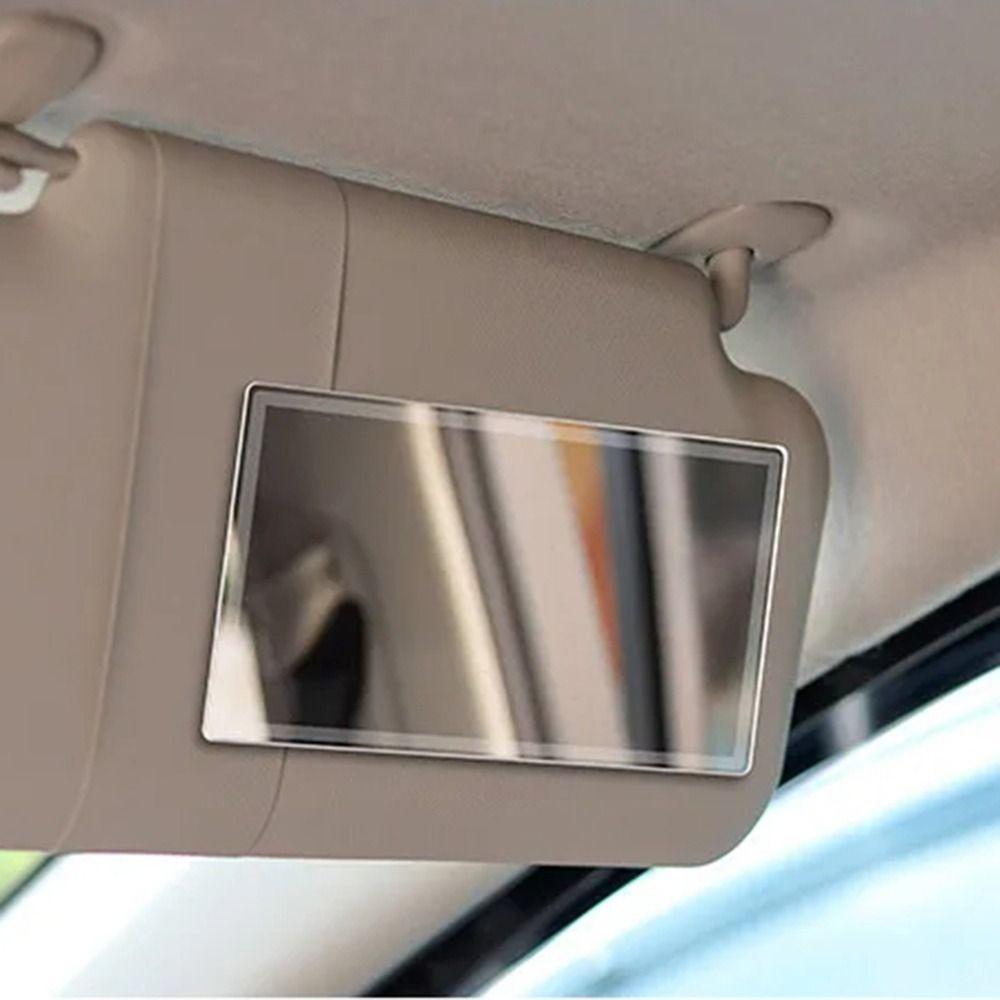 Self-adhesive Car Sun Visor Mirror Portable Car Interior Cosmetic Mirror Car-styling