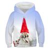 Children's Hoodie Cute Cartoon Christmas Tree Santa Claus Pattern Fun Kids Spring Autumn Hooded Coat Casual Long Sleeve Clothes