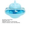 Interactive Cat Puzzle Feeder Toy Flying Saucer Design Treat Dispensing Slow Feeder with Adjustable Outlet for Indoor Cats