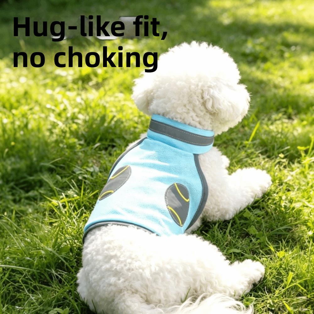 Reflective Dog Cooling Vest Breathable Mesh Dog Sunscreen Clothes Outdoor Activities