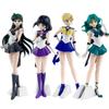 23cm Anime Sailor Moon Meiou Setsuna Figure Kaiou Michiru Tenoh Haruka Tomoe Hotaru Action Figure Toy Gift