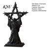 Stable Base Figurine 3D Printed Wizard Thorned Star Ornament for Halloween Desktop Decor, Collectible Fans Dark Gothic Home Holiday Party Decoration
