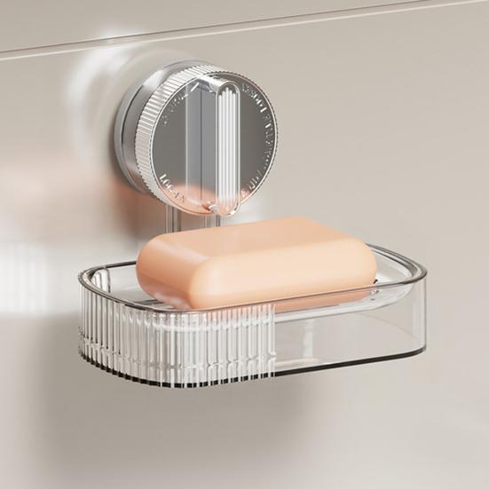Настенный держатель для мыла на присоске, сверление не требуется, простая установка, влагостойкий держатель для мыла, органайзер для ванной комнаты