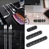 Кабельный органайзер Силиконовый USB-кабель Настольный аккуратный зажим для проводов Держатель кабеля для телевизора