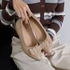 Jisyu Elso Chunky Heel Ribbon Pumps 4cm