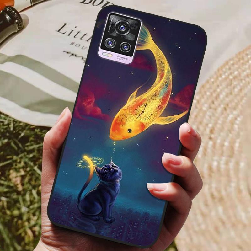 Для чехла Coque Vivo V20 Pro 2018 Силиконовая задняя крышка Чехол для телефона Для Vivo V20 V2025 V2024 Чехлы V20Pro V 20 Pro Мягкий бампер Fundas
