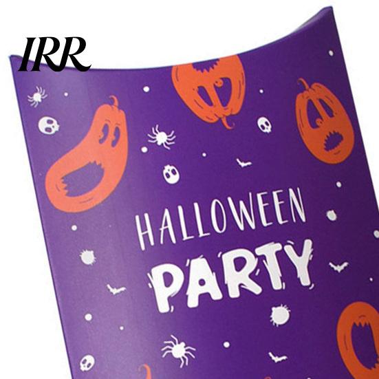 Party Treat Boxes 10 Pcs Halloween Cardboard Candy for Kids, Cute Trick or Holiday Paper Bags Containers Snacks Cookie Small Gifts, Favors Bulk