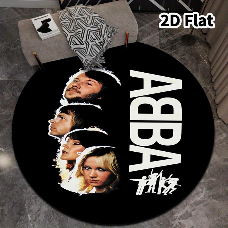 Abba Movie Round Area Rug Carpet Rug For Living Room Bedroom Sofa Playroom Decor Nonslip Floor Mat