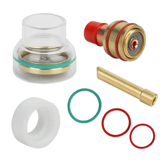 Filter Glass Cup Conductor Electrode Holder Kit WP17/18/26 Argon Arc Welding