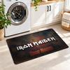 Iron Maiden Custom Name Flannel Rug Kitchen Mat Non Slip Floor Carpet Personalized Home Decor
