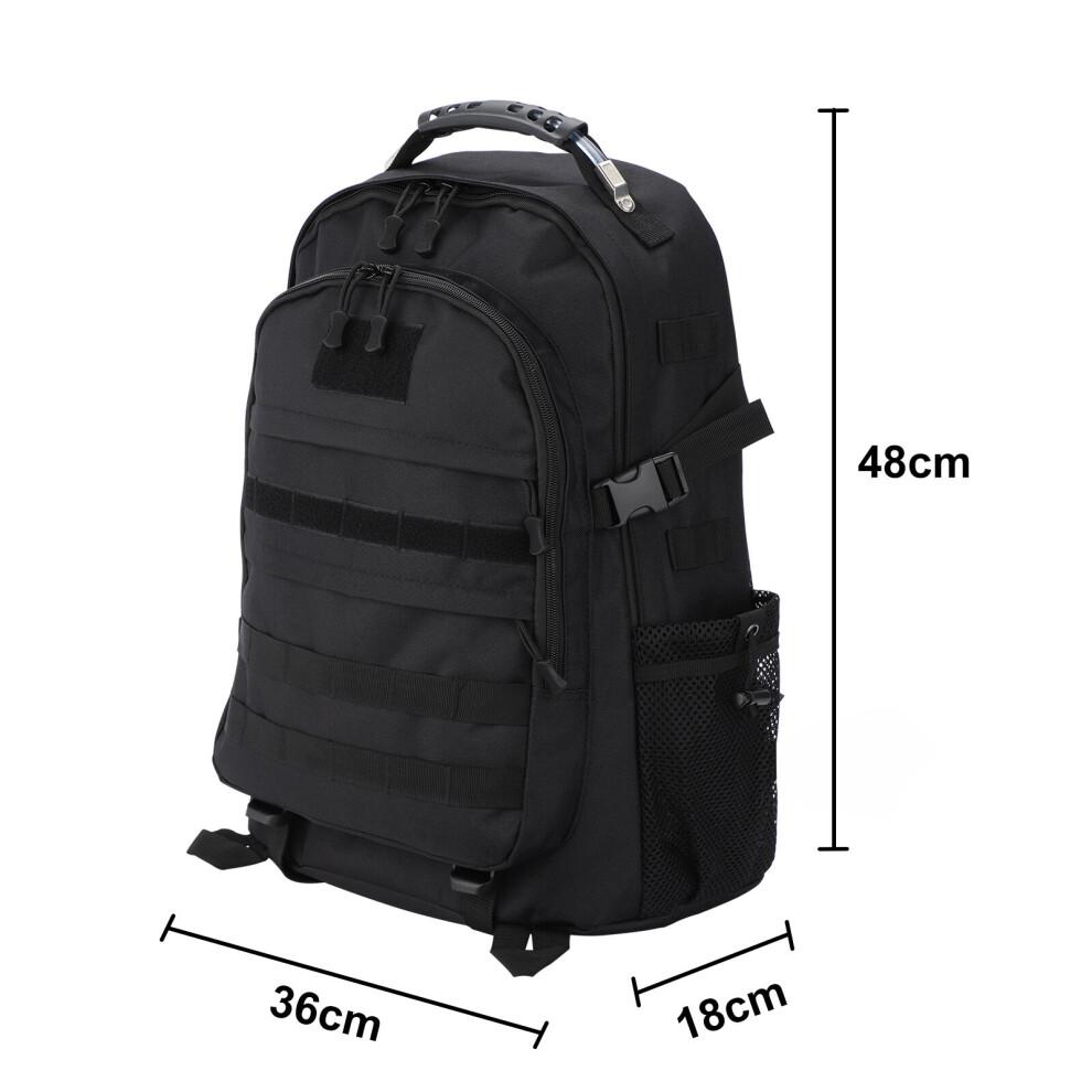(Black) 50L Military Camping Travel Bag