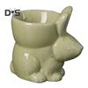 Ceramic Rabbit Egg Cup Bunny Egg Holder Breakfast Table Decor Egg Stand for Soft Boiled Egg Kitchen Utensils Easter Decoration