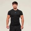 Новая американская спортивная футболка с коротким рукавом для бега - Эластичная, дышащая и повседневная одежда для фитнеса