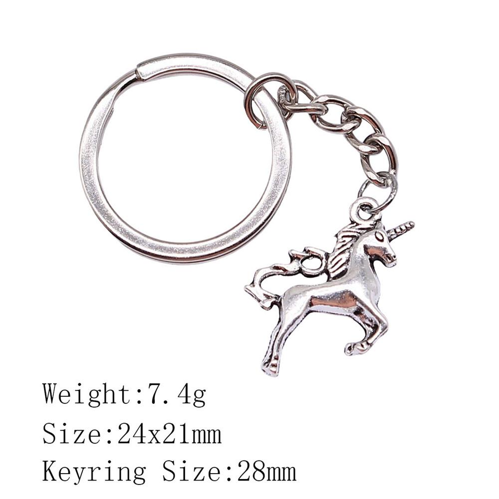 Металлический брелок в виде головы лошади/единорога - 52x51 мм, 19,9 г, Идеально подходит для сумок и домашнего декора