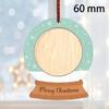 with Hanging Ropes Photo Frame Wooden Xmas Tree Decorations Picture Ornaments for Christmas Tree