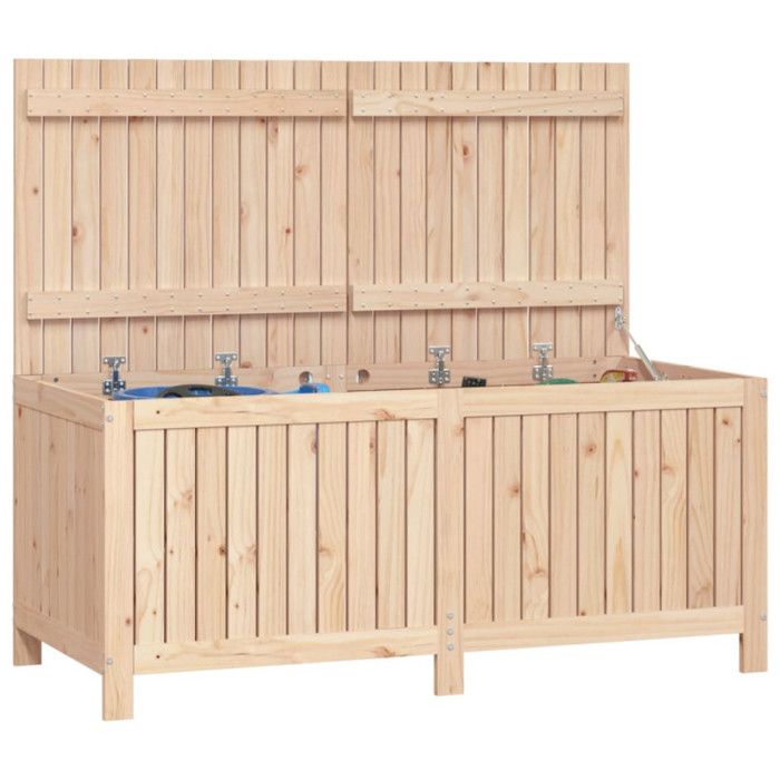 VidaXL Garden Storage Box 147x68x64 Cm Solid Pine Wood 823850