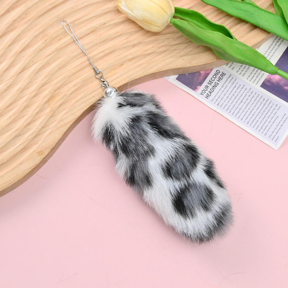 Backpack Plush Tail Keyring Key Holders Pompom Pendants Fashion Animal Tails Keychain  Car Charms