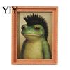 Frog Refrigerator Magnet Abstract Magnet, Framed Hairstyle Fridge Cartoon Home Kitchen Office Decoration Party Favors Decor