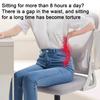 Подушка для сиденья с эргономичным дизайном, поддержка поясницы, противоскользящая, с эффектом памяти, легкая, портативная