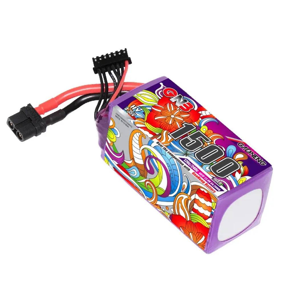 GNB 6S 1500 мАч 120C/240C LiPo Аккумулятор для RC Вертолета Квадрокоптера FPV Гоночного Дрона Запасные Части XT60 22.8V Аккумулятор