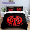 FSV Mainz 05 Pattern Bedding Quilt Set  Home Decoration  Gift (1 * duvet cover + 2 * pillowcase  without core)