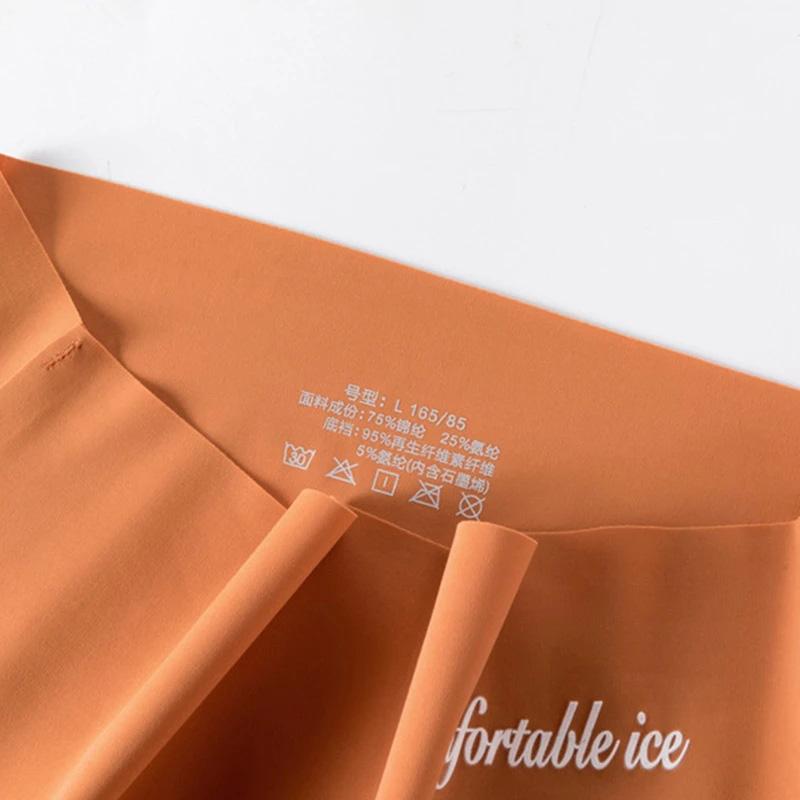 1 шт., сексуальное нижнее белье с высокой талией и контролем живота, женские трусики, бесшовное корректирующее белье из ледяного шелка для похудения