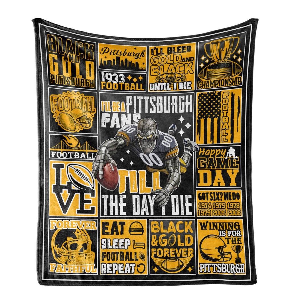 Rugby Blanket American Football Main Picture Flannel Blanket Men'S Teen Gift Blanket