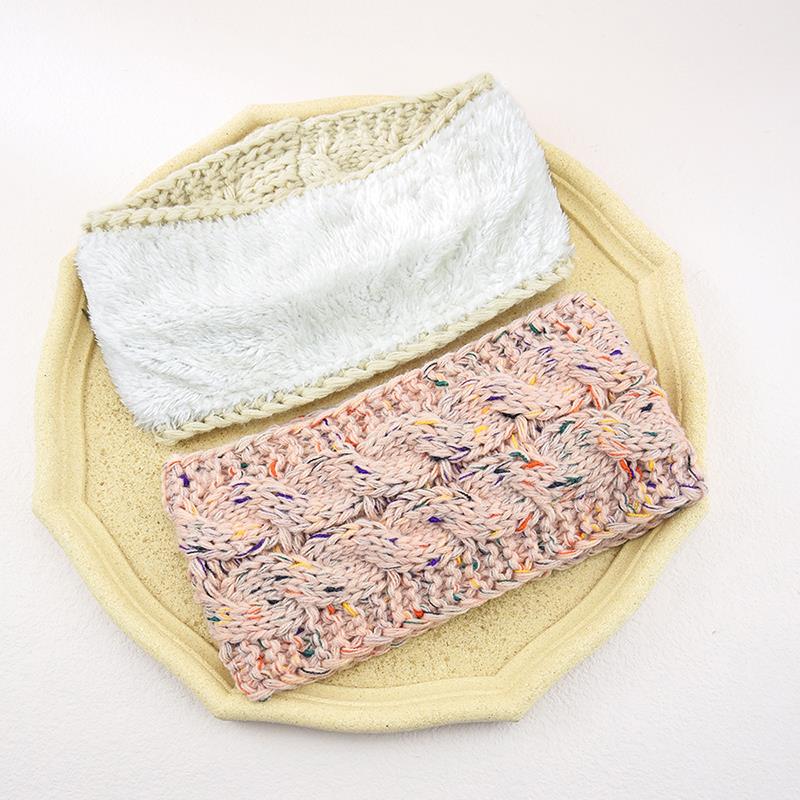 Теплые зимние вязаные повязки на голову, теплые шерстяные вязаные согревающие уши, плюшевые толстые шерстяные вязаные спортивные повязки на голову, защита от холода, головной убор