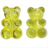 Home Party Supplies Transparent Bear Pendant Candy Color 50Pcs 19*12mm Handing Craft For Jewelry Making DIY Accessories Necklace Bracelet