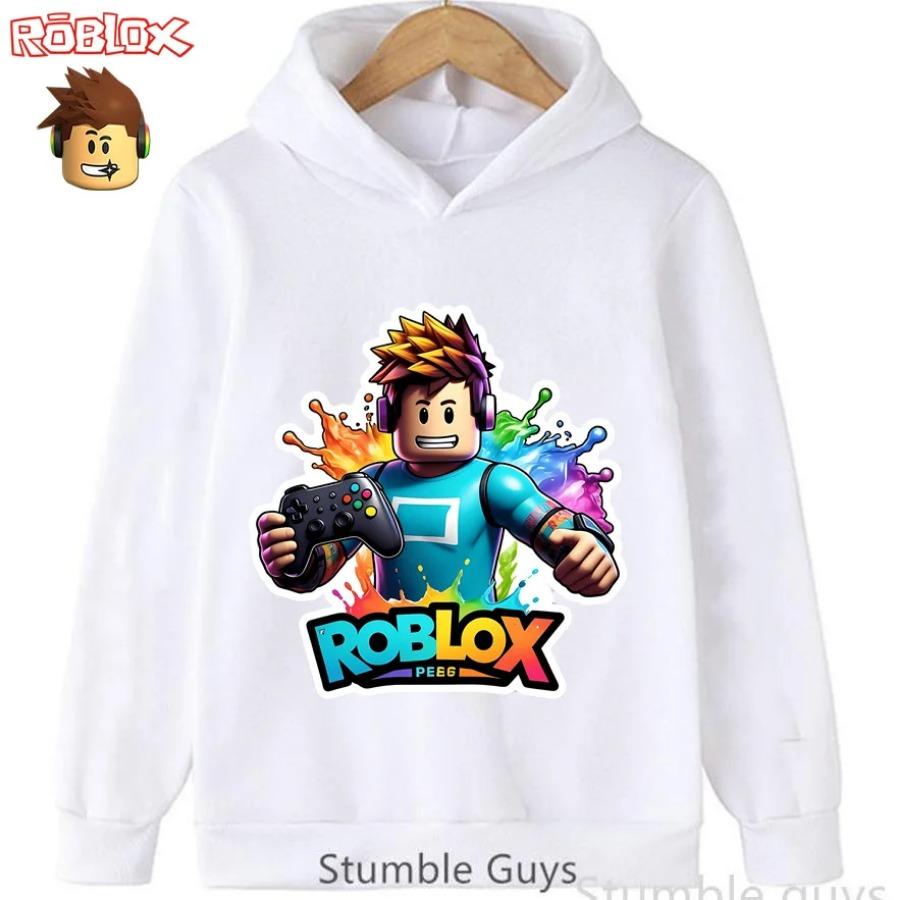 Soft Children Hoodie, Block Boy Game Controller Paint Splash Print Pullover Sweatshirt, Autumn Winter Casual Sport Long Sleeve Top For Kids Daily Wear